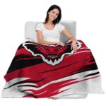 arkansas state red wolves paint streaks scarlet white blanket latest model