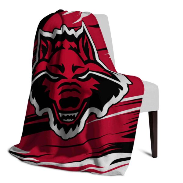 arkansas state red wolves paint streaks scarlet white blanket top rated