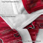 arkansas state red wolves striped pattern scarlet blanket best selling
