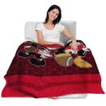 arkansas state red wolves three musketeers scarlet blanket best selling