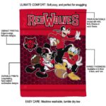 arkansas state red wolves three musketeers scarlet blanket best selling