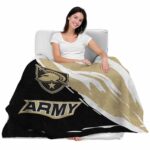 army black knights brushstrokes gold white blanket latest model