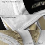 army black knights brushstrokes gold white blanket premium grade