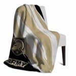 army black knights brushstrokes gold white blanket top rated