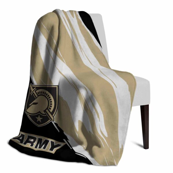 army black knights brushstrokes gold white blanket top rated