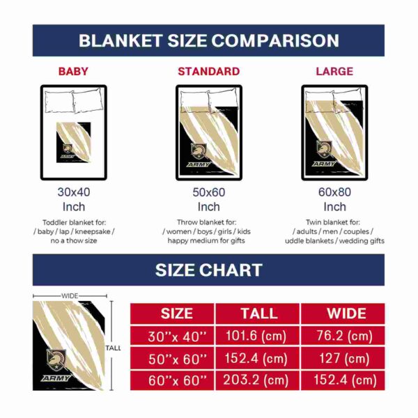 army black knights brushstrokes gold white blanket trendy