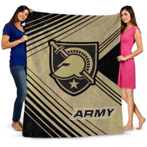 army black knights diagonal stripes gold blanket fashion forward