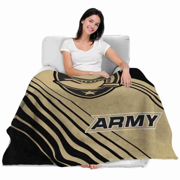 army black knights diagonal stripes gold blanket latest model