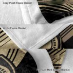 army black knights diagonal stripes gold blanket premium grade