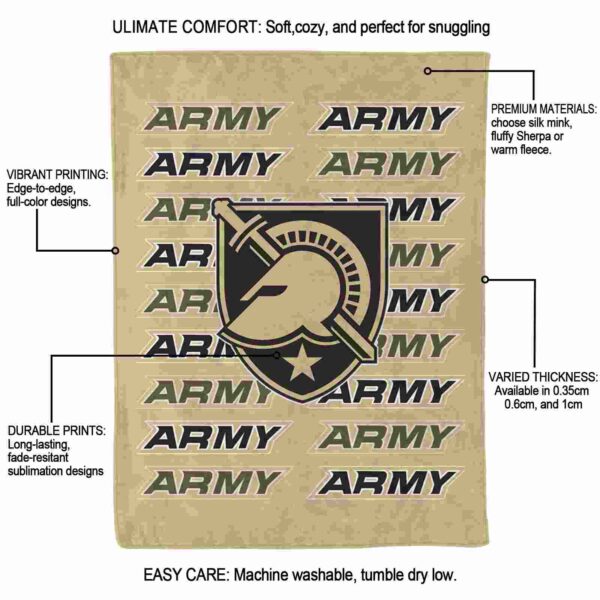 army black knights fan pride gold blanket new arrival