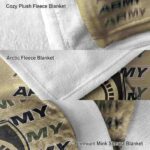 army black knights fan pride gold blanket premium grade