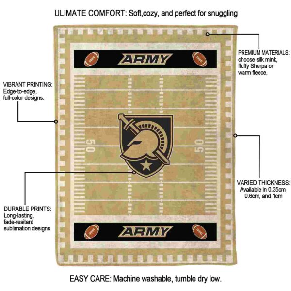 army black knights football field gold blanket new arrival