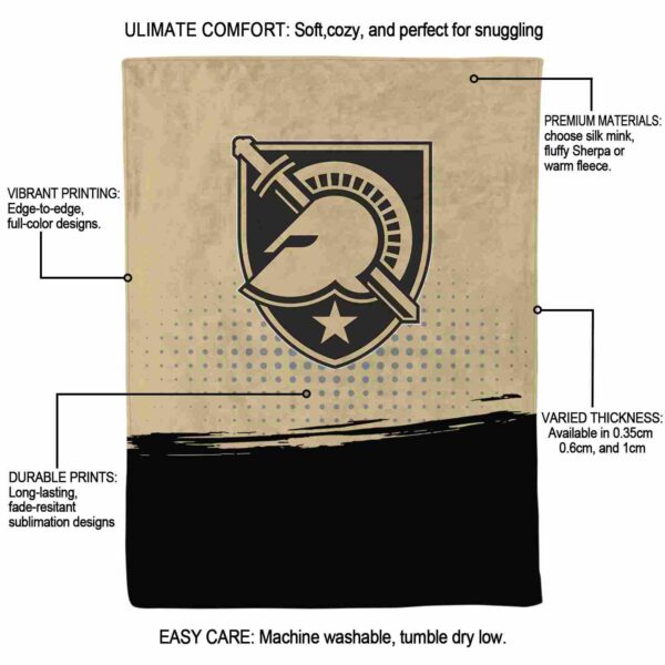 army black knights gradient dots gold blanket new arrival
