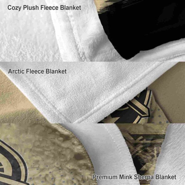 army black knights gradient dots gold blanket premium grade