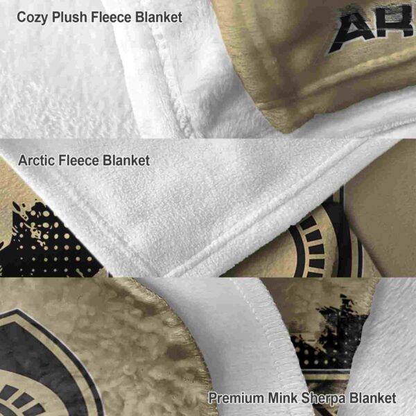 army black knights grunge texture gold blanket premium grade
