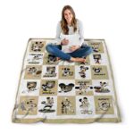 army black knights mickey minnie gold white blanket best selling