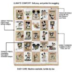 army black knights mickey minnie gold white blanket best selling