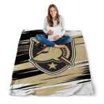 army black knights paint streaks gold white blanket high quality