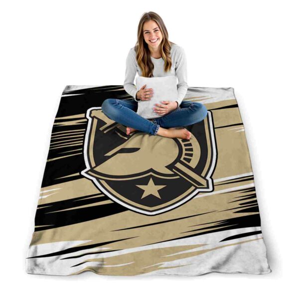 army black knights paint streaks gold white blanket high quality