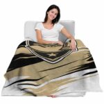 army black knights paint streaks gold white blanket latest model