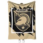 army black knights splatter effect gold blanket best selling