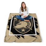 army black knights splatter effect gold blanket high quality