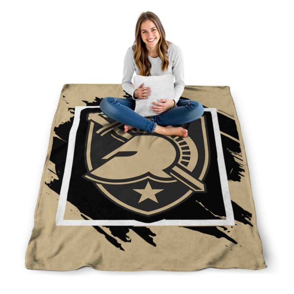army black knights splatter effect gold blanket high quality