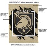 army black knights splatter effect gold blanket new arrival