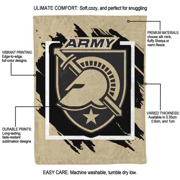 army black knights splatter effect gold blanket new arrival