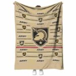 army black knights striped pattern gold blanket best selling