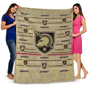 army black knights striped pattern gold blanket fashion forward