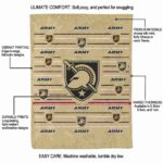 army black knights striped pattern gold blanket new arrival