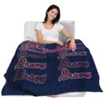 atlanta braves fan pride navy blanket latest model