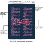 atlanta braves fan pride navy blanket new arrival