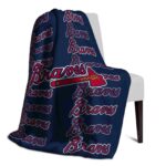 atlanta braves fan pride navy blanket top rated