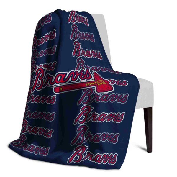 atlanta braves fan pride navy blanket top rated