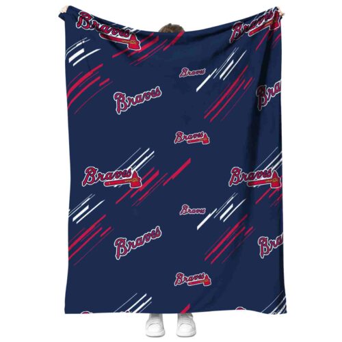 atlanta braves fan spirit navy blanket best selling
