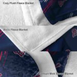 atlanta braves fan spirit navy blanket premium grade
