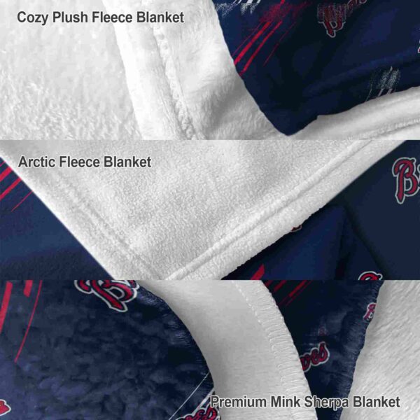 atlanta braves fan spirit navy blanket premium grade