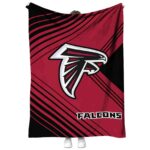 atlanta falcons diagonal stripes red blanket best selling
