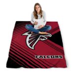 atlanta falcons diagonal stripes red blanket high quality
