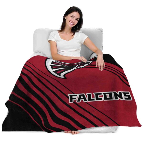 atlanta falcons diagonal stripes red blanket latest model