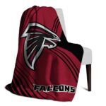 atlanta falcons diagonal stripes red blanket top rated