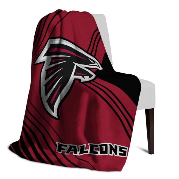 atlanta falcons diagonal stripes red blanket top rated