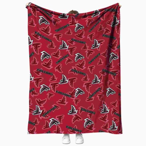 atlanta falcons diehard fans red blanket best selling