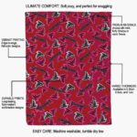 atlanta falcons diehard fans red blanket new arrival