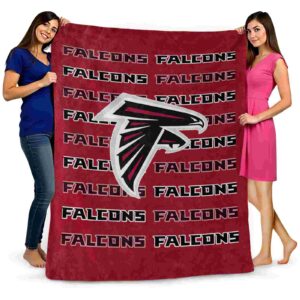 atlanta falcons fan pride red blanket fashion forward