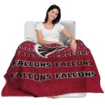 atlanta falcons fan pride red blanket latest model