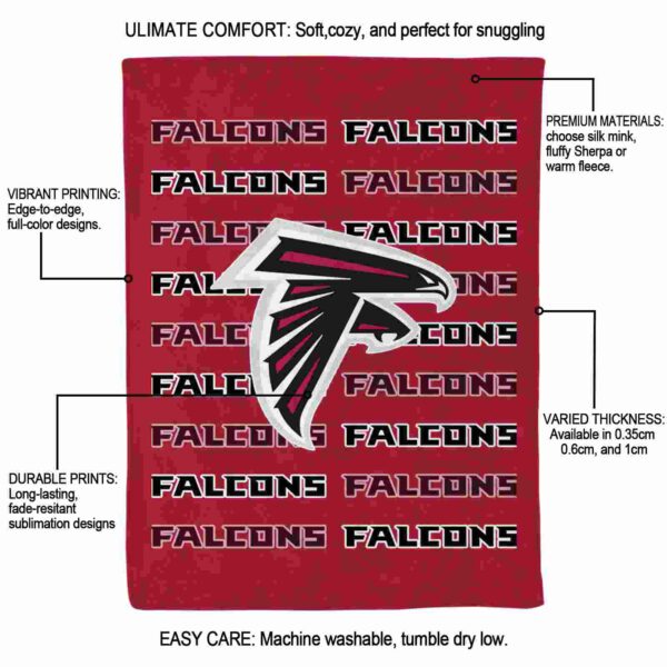 atlanta falcons fan pride red blanket new arrival