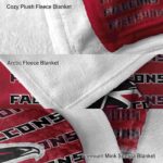 atlanta falcons fan pride red blanket premium grade